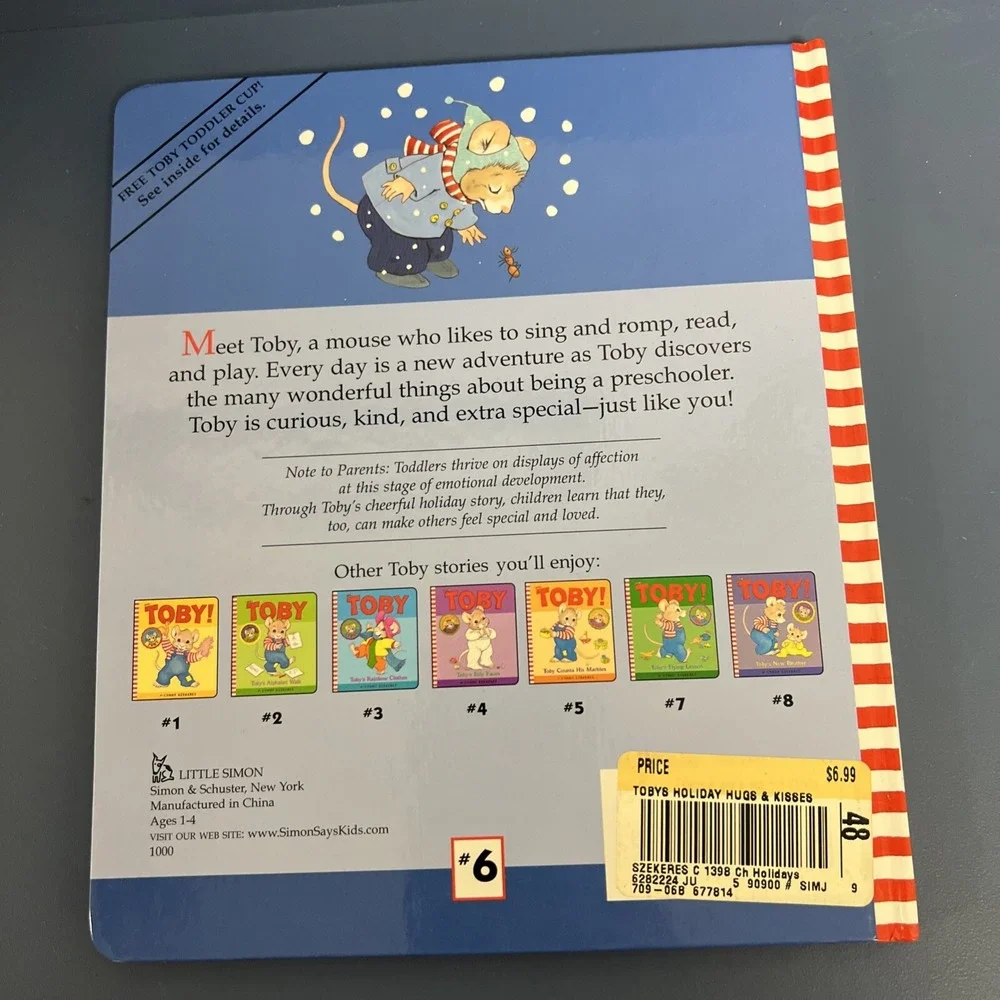 Tobys Holiday Hugs and Kisses - Hardcover By Szekeres,‎ Cyndy First Edition 2000